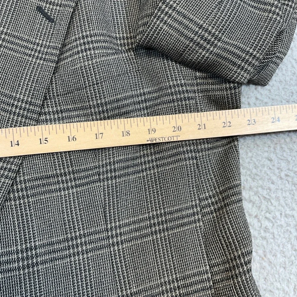 Pierre Cardin Blazer‎ Mens 42R Brown Glen Plaid Excellent Two Button Sport Coat